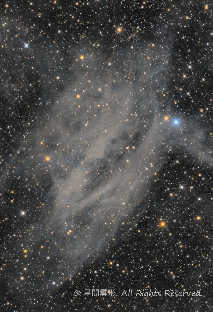 sh2-73 – 2022年4月,5月 , e130d, Skywatcher EQ6R, ZWO ASI294MM Pro, Astrodon LRGB Filter L: 5minx120, R:5min x 25, G: 5min x 26, B:5min x 27（総露出16時間30分）, 天文ガイド2022年8月号入選