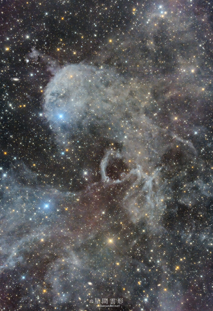 LBN906,LBN909 – 2023年11月 , e130d x2, Skywatcher EQ6R, ZWO ASI294MM Pro& Astrodon LRGB Filter L: 5minx269, ZWO ASI2600MC Pro 5minx273,（総露出45時間10分）, 天文ガイド2024年3月号 入選