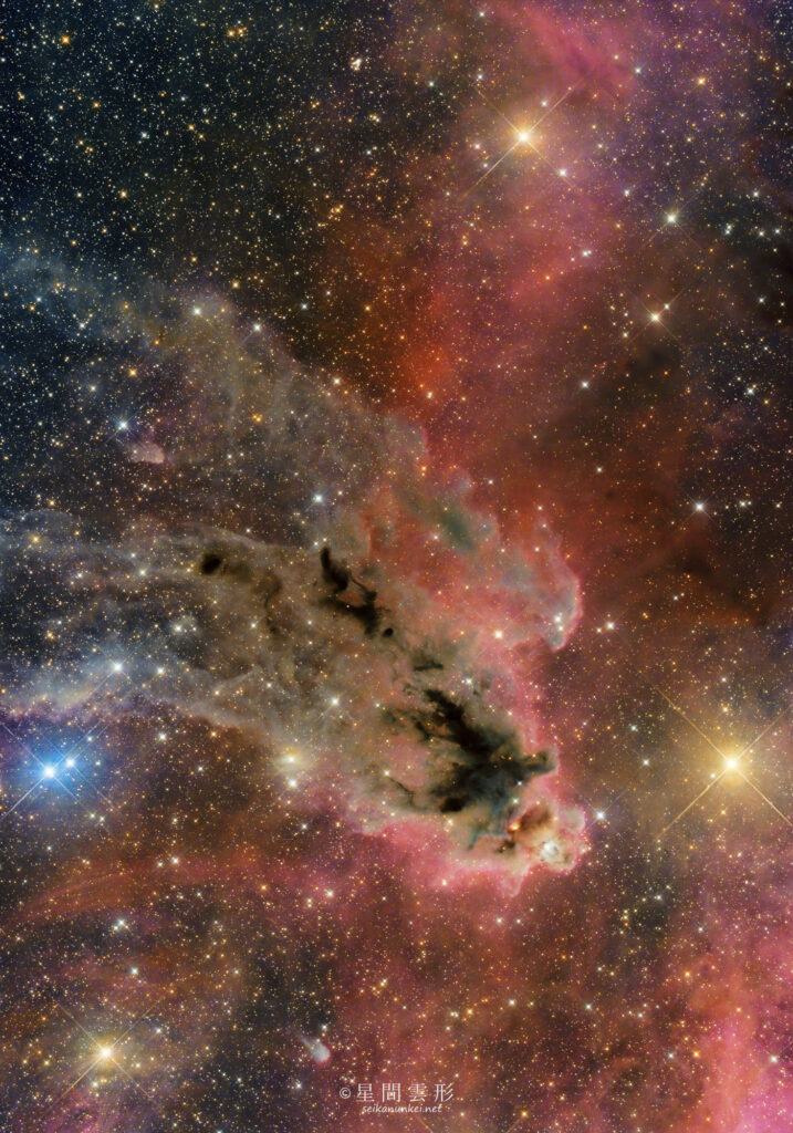 LDN1622 – 2024年1月 , e130d x2, Skywatcher EQ6R, ZWO ASI294MM Pro& Astrodon LRGB Filter L: 5minx262, ZWO ASI2600MC Pro 5minx262,（総露出43時間40分）, 天文ガイド2024年5月号 入選