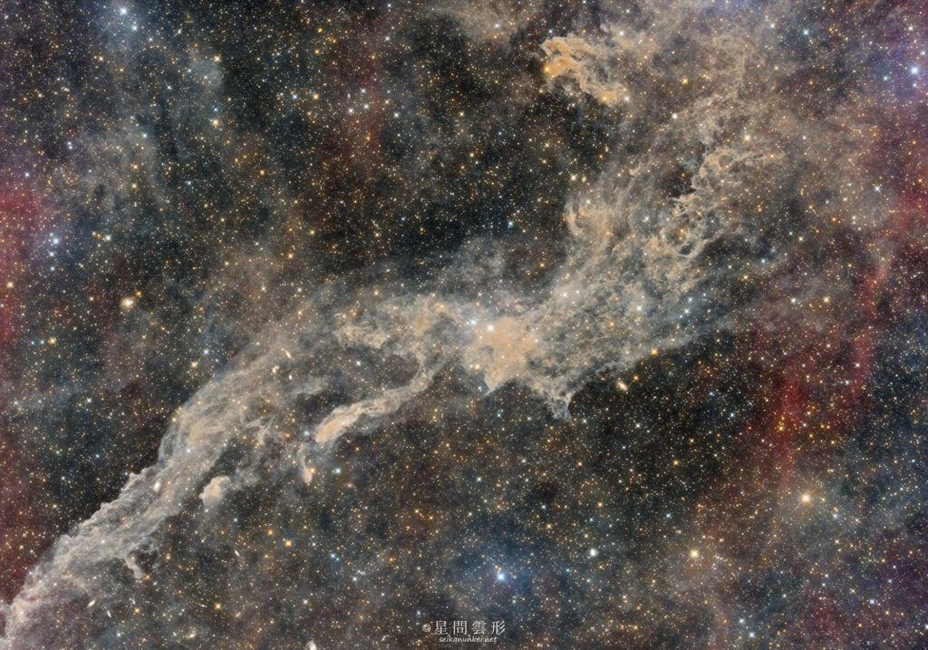 LBN420 – 2024年9月-10月 , e130d x2, Skywatcher EQ6R, ZWO ASI294MM Pro& Astrodon LRGB Filter L: 5minx251 + Baader 6.5nm High Speed Narrow Band Filter Ha 7min x 97, ZWO ASI2600MC Pro 5minx263,（総露出54時間09分）, 天文ガイド2025年1月号 入選